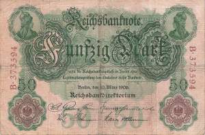 50 Mark 1906 Ro25a Y/B